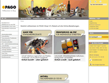 Tablet Screenshot of pagoshop.com